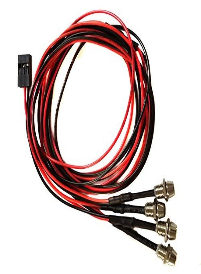 Share Goo مجموعة مصابيح أمامية وخلفية ShareGoo رباعية LED، متوافقة مع سيارات Traxxas وHSP وTamiya وRedcat وRC4WD وAxial SCX10 و1/10 و1/12 و1/16 التي تعمل بالتحكم عن بعد، والشاحنات والدبابات والزاحفات، 3 مم - Image 4